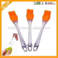 Food Grade Soft Easy to Clean Kitchen Tool Plastic Handle Silicone BBQ Brush